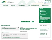 Tablet Screenshot of kreis-mettmann.de